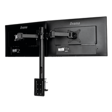 Support de bureau avec pince pour 2 écrans - DS1002C-B1 - OfficePartner.fr